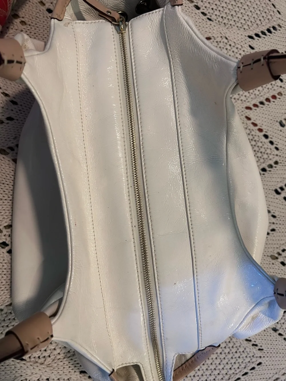 Kate Spade Cream Leather Satchel